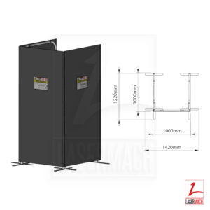 PhotonSafe – Laser Welding Protection Curtain – Portable and Foldable for mobile and service application