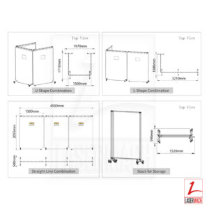 PhotonSafe – Laser Welding Protection Curtain – Portable and Foldable for mobile and service application